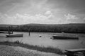 Abandonned fishing boats in seca, Slovenia Royalty Free Stock Photo