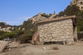 Little cabin in corsica Royalty Free Stock Photo