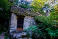 Abandonned rustic house in Dunzio, Switzerland Royalty Free Stock Photo