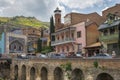 Abanotubani, ancient district of Tbilisi, Georgia, known for its sulfuric baths Royalty Free Stock Photo