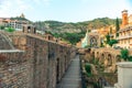 Abanotubani - Hot Sulfur Baths district in old Tbilisi Royalty Free Stock Photo