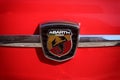 Abarth, Vintage classic car detail, Fiat Abarth logo Royalty Free Stock Photo