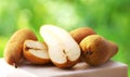 Abate Fetel pears on table