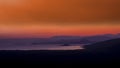 Abaya Lake in Nechisar National Park in Ethiopia at dawn Royalty Free Stock Photo