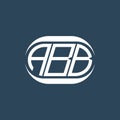 ABB abstract monogram logo design. ABB monogram unique modern flat abstract letter logo design Royalty Free Stock Photo