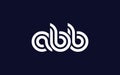 ABB Creative Unique Modern Letter Logo Design Royalty Free Stock Photo