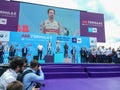 ABB FIA Formula E race car Championship Award Ceremony Royalty Free Stock Photo