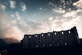 The Abbey of Bellapais at sunset. Kyrenia District, Cyprus