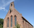 Abbey Church with clock.Netherlands Royalty Free Stock Photo