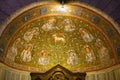 Mosaic, Abbey of the Dormition of Dormition Abbey, old town, mount Zion, Jerusalem Royalty Free Stock Photo