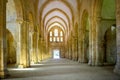 Abbey of Fontenay, Burgundy, France. Interior of famous Cistercian Abbey of Fontenay, a UNESCO World Heritage Site since 1981 Royalty Free Stock Photo