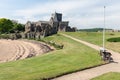 Abbey at Inchcolm Island in Scottish Firth of Forth Royalty Free Stock Photo
