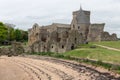 Abbey at Inchcolm Island in Scottish Firth of Forth Royalty Free Stock Photo