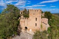 Abbey of monteveglio regional natural park bologna aerial photos with drone