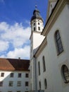 Abbey Obermarchtal side of the building in evening light Royalty Free Stock Photo