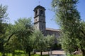 Abbey of Piona,Olivi garden of the church of San Nicola Royalty Free Stock Photo