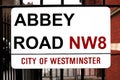 Abbey Road sign