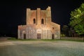 Abbey of San Galgano, Italy - circa May, 2021: Abbazia di San Galgano original name, the ruin of an ancient cathedral with