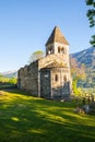 San Pietro in Vallate 1078 - Valtellina IT - Piagno Royalty Free Stock Photo