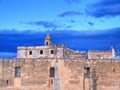 Abbey of St. Vito Martyr at dusk. Polignano. Apuli Royalty Free Stock Photo