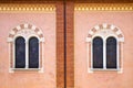 Abbiate varese rose window church wall terrace church tower