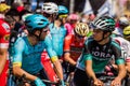 Abbiategrasso, Italy May 24, 2018: Davide Formolo and Davide Villella shortly before the start of the montain stage