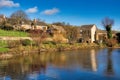 Abbotsbury Fishponds in Sunny Winter Light Royalty Free Stock Photo