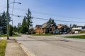 ABBOTSFORD, CANADA - April 07, 2019: Modern town with empty streets and no people