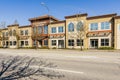 ABBOTSFORD, CANADA - April 09, 2020: Modern town with empty streets and no people