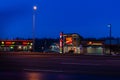 ABBOTSFORD, CANADA - FEBRUARY 10, 2020: CIBC bank retail store strip mall in early morning