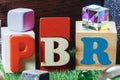 Abbrev PBR spelled in various letters