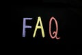 Abbreviation FAQ on chalkboard