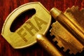 Abbreviation FHA on a key.