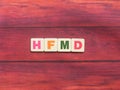 Abbreviation HFMD Royalty Free Stock Photo