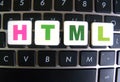 Abbreviation HTML on keyboard background