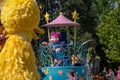 Abby Cadabby and Big Bird in Sesame Street Party Parade at Seaworld 1 Royalty Free Stock Photo