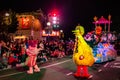 Abby Caddabby and Big Bird in Sesame Street Christmas Parade at Seaworld 39 Royalty Free Stock Photo