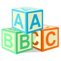 Abc Alphabet Blocks Royalty Free Stock Photo