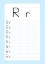 ABC Alphabet letters tracing worksheet with alphabet letters. Basic writing practice for kindergarten kids A4 paper ready to print