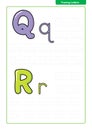 ABC Alphabet letters tracing worksheet with alphabet letters. Basic writing practice for kindergarten kids A4 paper ready to print