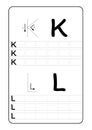 ABC Alphabet letters tracing worksheet with alphabet letters. Basic writing practice for kindergarten kids A4 paper ready to print