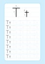 ABC Alphabet letters tracing worksheet with alphabet letters. Basic writing practice for kindergarten kids A4 paper ready to print