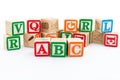 ABC alphabets are selective focused with blurred background Royalty Free Stock Photo