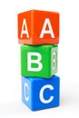 ABC block cubes Royalty Free Stock Photo