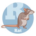 ABC Cartoon Rat Royalty Free Stock Photo