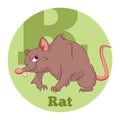 ABC Cartoon Rat Royalty Free Stock Photo