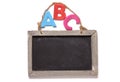 Abc with chalk board Royalty Free Stock Photo