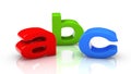 ABC colored letters Royalty Free Stock Photo