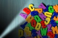 ABC - Colorful Magnetic Letters Royalty Free Stock Photo