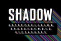 Long colorful shadow font